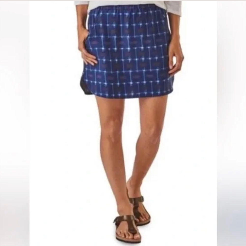 Patagonia Heritage Ikat Navy Edge Win Skirt with pockets - Women's